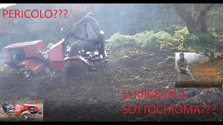 Preparazione di un terreno in pendenza per la coltivazione di pomodori con il sottochioma Brumi [upl. by Hollah8]