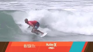 Kelly Slater vs Gabriel Medina vs Owen Wright  Hurley Pro at Trestles 2015 [upl. by Ainud]