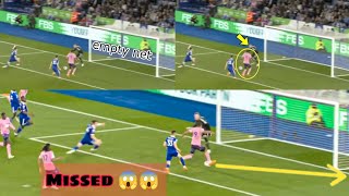 Greatest miss in football 😱 CalvertLewin missed an empty net😳 [upl. by Birkett]