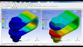 ANSYS Workbench Tutorial Video  Bolt Pretension  Contact Non Linear FE Analysis  GRS [upl. by Ecnarwal269]