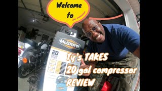 Harbor freight Mcgraw air compressor review [upl. by Torbart377]