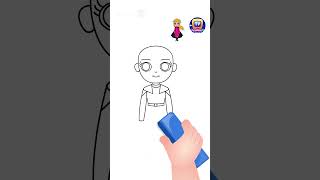 How to Draw Anna Shorts drawingtutorial drawingforkids chuchutv drawingshorts [upl. by Llenart]