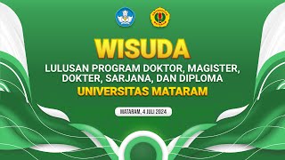 WISUDA LULUSAN PROGRAM DOKTOR MAGISTER DOKTER SARJANA DAN DIPLOMA PERIODE JULI 2024 [upl. by Airam]