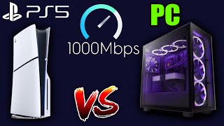 Game Download Race PS5 vs PC Speed Test with 1000Mbps Internet [upl. by Baron]