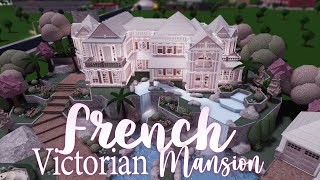 Roblox  Bloxburg French Victorian Mansion  House Build [upl. by Ahsikar718]