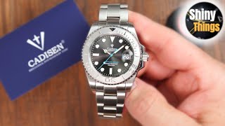 How LOW Can Prices GO  Cadisen C8210  homage to Rolex Yacht Master  Full Review [upl. by Ackley]