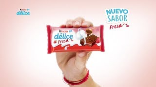 Comercial Kinder Delice  Nuevo sabor fresa Promo  2018 [upl. by Esylla]