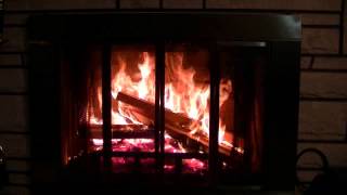 Crackling Wood Burning Fireplace HD [upl. by Dwyer]