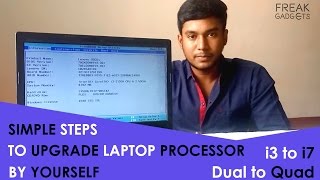 How To Upgrade your laptop processor to i3i5i7 form any processor by simple steps [upl. by Dyol]