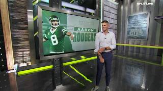 Dan Orlovsky BREAKS DOWN Aaron Rodgers dominance with the Jets in TNF 🏈  NFL Live [upl. by Rakso]