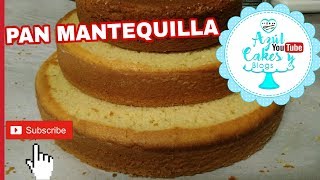 PAN MANTEQUILLA Para pasteles en Fondant 3 leches [upl. by Pavlov332]