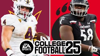 Arizona State 24 at Cincinnati 51  Week 8 Simulation EA College Football 25 [upl. by Costin]