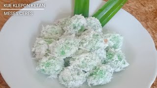 RESEP BIKIN KLEPON KETAN ISI MESES CERES YANG ENAK DAN EKONOMIS [upl. by Haiel]