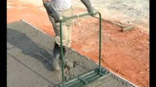 Concrete Tamper Placing Concrete Video—ConcreteNetworkcom [upl. by Gusty]