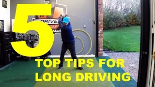 5 TIPS FOR HITTING YOUR GOLF DRIVER FURTHER [upl. by Nanfa]