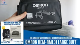 NEWLY DEVELOPED Omron RML31 WIDE RANGE Upper Arm Large Cuff [upl. by Kippar506]