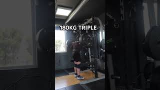 180KG Squat triple motivation fitness squat [upl. by Balough]