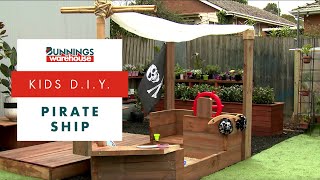 How To Build A DIY Pirate Ship Sandpit  DIY At Bunnings [upl. by Ratna84]