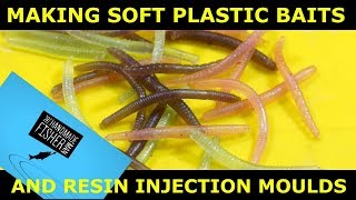 Making bulk soft plastic baits and Resin injection moulds [upl. by Gambrell]