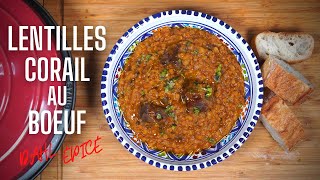 RECETTE ANTI FROID  DAHL DE LENTILLES CORAIL AU BOEUF  FOOD IS LOVE [upl. by Yrahk743]