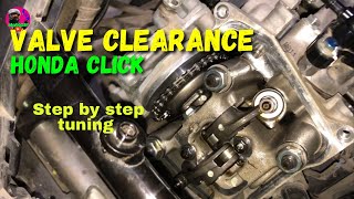 Paano Mag Tune Up HONDA CLICK  Valve Clearance [upl. by Novelia]