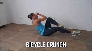 Crunches ab workout – Flat your belly with 10 variations [upl. by Naahsar]