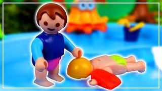 DAS PLANSCHBECKEN I Geschichte mit Familie Buntrock I PLAYMOBILFILM auf DEUTSCH [upl. by Yrebmik978]