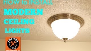 How to Install Modern Ceiling Lights [upl. by Atinrehs]