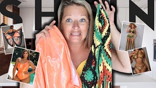 TRY ON HAUL MAILLOTS DE BAIN CHELOU SHEIN [upl. by Zetnas]