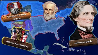 HOI4 End of a New Beginning  Victorian American Civil War Confederate South [upl. by Aihsinyt]