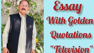 Essay with Quotations for 10th Class quot Television quot [upl. by Conney]