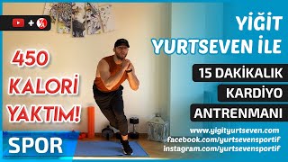 15 Dakikalık Yağ Yakımı için Kardiyo Egzersizleri  Cardio Workout [upl. by Anytsyrk]