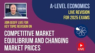 Competitive Market Equilibrium amp Changing Market Prices  ALevel Economics Live Revision 2025 [upl. by Saidnac]