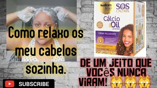 Relaxamento com Hidróxido de cálcio  Cálcio amp Oil da salon line Efeito natural passo a passo [upl. by Urbanna]