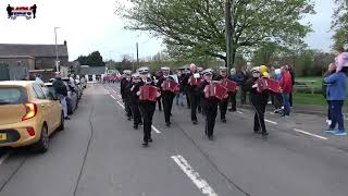 Corbet Accordion Band  Crossgar Young Defenders FB Parade 2024 [upl. by Hadleigh188]