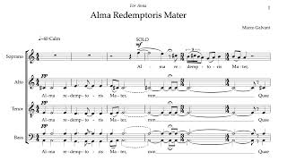 Alma Redemptoris Mater SATB  Marco Galvani [upl. by Querida698]