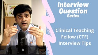 Commonly asked NHS interview Questions  Clinical Teaching Fellow CTF  Interview Tips [upl. by Daron]