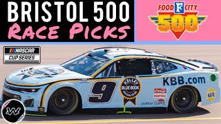 My 2024 NASCAR Food City 500 at Bristol Race Picks  Pick 5 Contest [upl. by Rodd186]