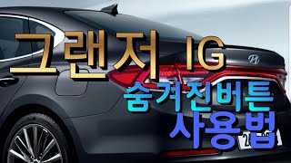 그랜저 IG 숨겨진 버튼의 비밀과 사용법 알아보자 [upl. by Skiest]