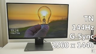 Dell S2716DG review  TN 144Hz GSync [upl. by Dowd]