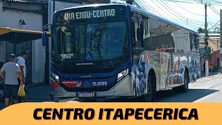 CENTRO DE ITAPECERICA DA SERRA GRANDE SÃƒO PAULO  MOVIMENTO DE Ã”NIBUS [upl. by Elka]