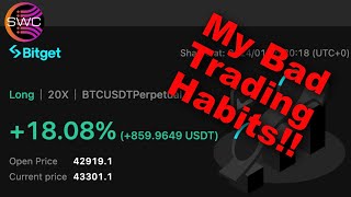 Bitget Trading Im Trading Bitcoin BTC Showing You My Bad Habits Bad Entries And Minimal Profits [upl. by Annohsat]