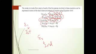 Material Balance using Extent of reaction  Selectivity  Yield [upl. by Peggy299]