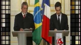 Tics et mimiques Sarkozy et Lula [upl. by Dibb]