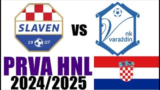 NK Varaždin 20 NK Slaven Belupo Naglasci i GOLOVI  Prva HNL 202425 [upl. by Corny561]