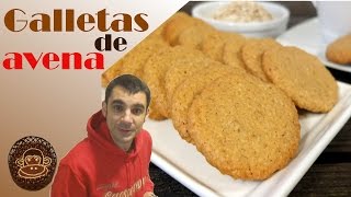 GALLETAS de AVENA 😍😋 RECETA SANA Fácil SALUDABLE y RÁPIDA Receta  230 [upl. by Bevon]