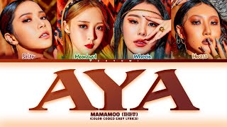 MAMAMOO AYA Color Coded Easy Lyrics [upl. by Fadden]