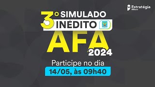 Correção 3º Simulado Inédito AFA 2024 [upl. by Adnohsal521]