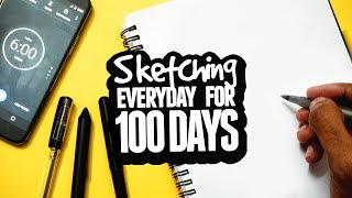 6 MINUTE SKETCH CHALLENGE for 100 days [upl. by Atilrac365]