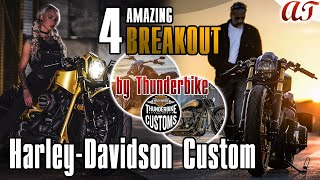 4 AMAZING HarleyDavidson BREAKOUT Custom 4K  AampT Design [upl. by Seilenna589]